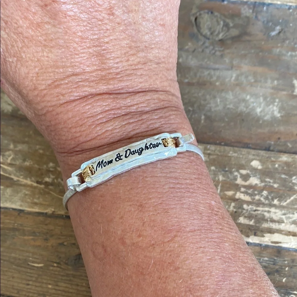 Silver and Gold  Mom/Daughter Bracelet